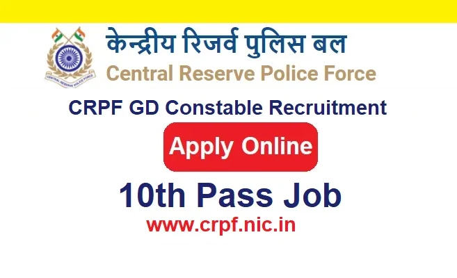 CRPF GD Constable Recruitment