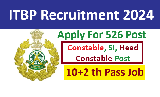 ITBP Constable Recruitment 2024