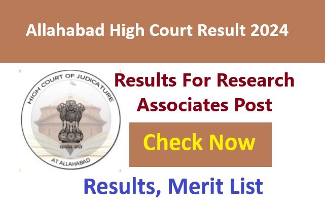 Allahabad High Court Research Associates Result 2024