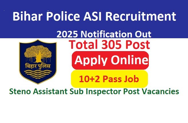 Bihar Police ASI Recruitment 2025 Apply Online